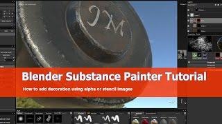 Substance Painter Blender Tutorial: Alpha and stencil