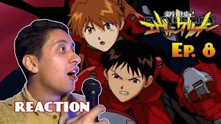 Waifu pilot doesn’t care about collateral - NEON GENESIS EVANGELION EPISODE 8 FIRST TIME REACTION