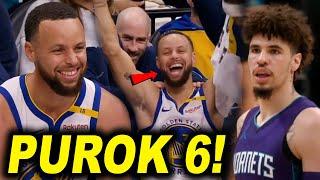 Napasayaw at hype na hype si Steph Curry! Purok 6 na ang Warriors! | Asar talo si Lamelo kay Green!