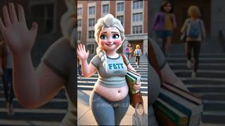 Princess ELSA OTW Glow Up️ #princess #disney #shorts
