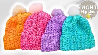 Learn to Make a Super EASY Crochet Hat for Beginners!