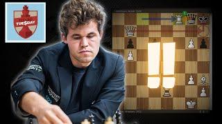 AMAZING! 100% Accuracy in Titled Tuesday Blitz | Magnus Carlsen vs Aram Hakobyan |English Opening