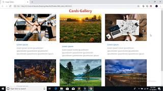 Responsive image Gallery with Bootstrap 4