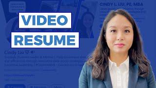 Cindy Liu Video Resume