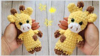 ПЛЮШЕВЫЙ ЖИРАФ ВЯЗАНЫЙ КРЮЧКОМcrochet giraffeGehäkelte Giraffe