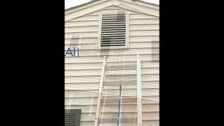 Gable attic vent replacement in Woodbridge, Virginia. February 2022.