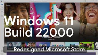 Redesigned Microsoft Store | Windows 11 Insider Build 22000