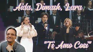 Dimash Qudaibergen, Lara Fabian, Aida Garifullina | Ti Amo Cosi | First Time Reaction. So Beautiful!