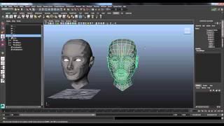 facial expressions blend shape in autodesk maya