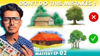 Right Way to Draw House & Trees // Watercolour mastery EP-02