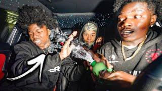 I TRICKED RAPPERS TO DO COCA COLA VS MENTOS IN A CAR! *GONE WRONG*