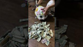 Daughter Breaks Piggy Banks After Two Years || ViralHog