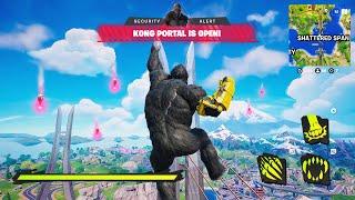 KONG vs GODZILLA Mythic BOSS in Fortnite!