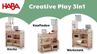 Creative Play 3 in 1: Küche, Kaufladen & Werkstatt in einem I Produktvideo