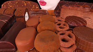 ASMR CHOCOLATE PARTY *ICE CREAM, MOCHI, PAVE CHOCOLATE, CREPE CAKE, TICO, HERSHEY 초콜릿 파티｜MUKBANG｜먹방