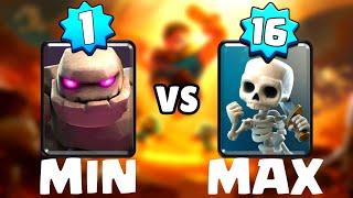 LVL 1 GOLEM VS LVL 16 SKELETONS