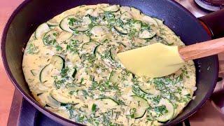 Just pour the eggs over the zucchini! Incredibly satisfying, quick and easy! ️