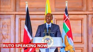 LIVE! PRES. RUTO URGENT ADDRESS TO THE NATION NOW AT STATE HOUSE AFTER GACHAGUA'S SHOCKING INTERVIEW