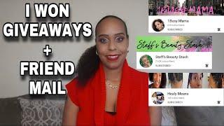 I WON 1BUSY MAMA & HEALY MEANS GIVEAWAYS & FRIEND MAIL FROM STEFF'S BEAUTY STASH  | JackieNaturals