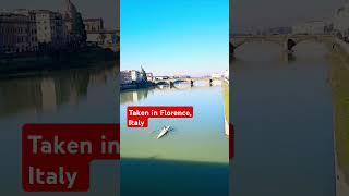 Tha Arno river at Florence, Italy
