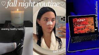 fall night routine  peaceful, relaxing, & aesthetic