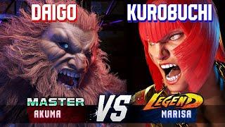 SF6 ▰ DAIGO (Akuma) vs KUROBUCHI (Marisa) ▰ High Level Gameplay