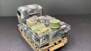 1/35 italeri RSO with masterclub metal tracks and value gear stowage.