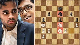 The Dancing Knights! || Arjun vs Praggnanandhaa || WR ChessMasters Cup (2024)