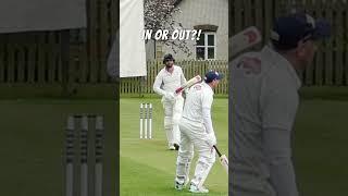 SHOULD I HAVE WALKED?! #cricket #goprocricket #cricketlover #villagecricket #fyp #t20 #batting