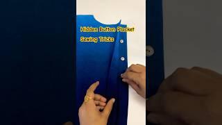 Button placket sewing tips and tricks #sewingsecrets #sewingtricks