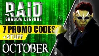 OCTOBER Raid Shadow Legends promo codesRaid promo codes 2023 For all accounts