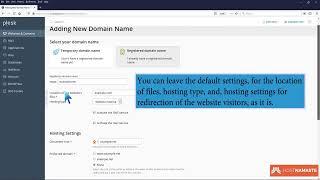 How to add a new domain in Plesk   HostNamaste