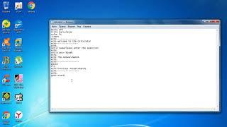 Как сделать программу Калькулятор в блокноте!