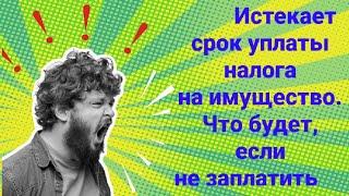 Истекает срок уплаты налога на имущество. Что будет, если не заплатить