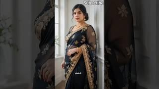 Unreal Beauty!  This AI Saree Princess Walks Like a Dream #shorts #ailookbook #aisaree #ai #pretty