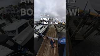 WOW lots of cool boats at Annapolis Boat Show!  #boatshow #newboats #annapolis