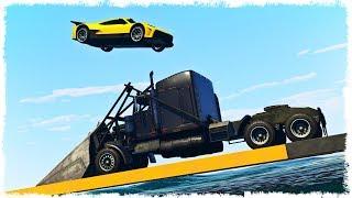 ЛИЦОМ К ЛИЦУ НА УЗКОЙ ДОРОГЕЕ!!! СГОРЯТ ВСЕ!!! GTA ONLINE!!!