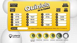 Sorteo de Quiniela de la Ciudad Matutina 48245