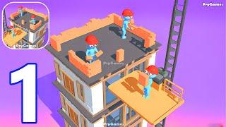 My Tiny Tower - Gameplay Walkthrough Part 1 Stickman City House Builder - Android Gameplay