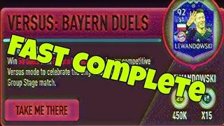 How to fast complete objective Versus: Bayern duels / PACYBITS 20