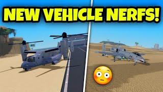 The A-10 Warthog & V-22 Osprey Just Got HEAVILY NERFED! | War Tycoon