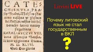 Почему литовский язык не стал государственным в ВКЛ? Обсудим в эфире Litvini Live.