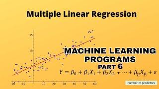 MULTIPLE LINEAR REGRESSION | CORRELATION | MACHINE LEARNING PROGRAMS |  PYTHON #AMT331 #ktubtech