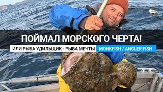 Как поймать морского черта или рыба моей мечты! Рыбалка в Норвегии. How catch monkfish / angler fish