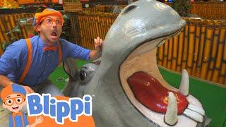 Blippi Explores Jungle Animals | @Blippi  | Moonbug Kids