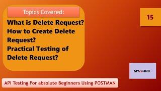 What is Delete Request? | How to Create Delete Request? | API Testing using Postman