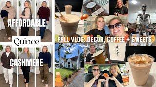 FALL DRINKS + SWEETS, DECOR SHOPPING | QUINCE LUXURY QUALITY CASHMERE HAUL 