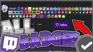 All Twitch Badges & How To Get Them! | Twitch