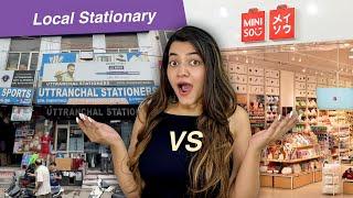 Local Stationery vs Miniso Stationary  | ₹3000/- Stationery Challenge 