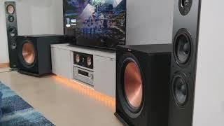 Dual Klipsch R-115sw Bass Test